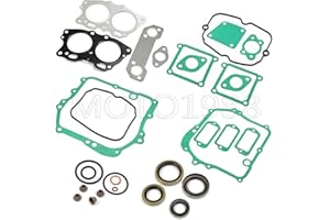 MOTO1988 Gasket Seal Rebuild Kit Compatible with EZGO 295cc 350cc 4 Cycle Gas Golf Cart 1991-2008 Fuji Robin Engine Pre MCI inc MCI Breather Gasket