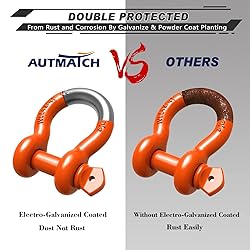 AUTMATCH D Ring Shackle 3/4" Shackles