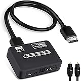 avedio links 4K@60Hz HDMI 2.0b Audio Extractor Splitter Converter, HDMI to HDMI + Optical Toslink SPDIF + 3.5mm Stereo Analog