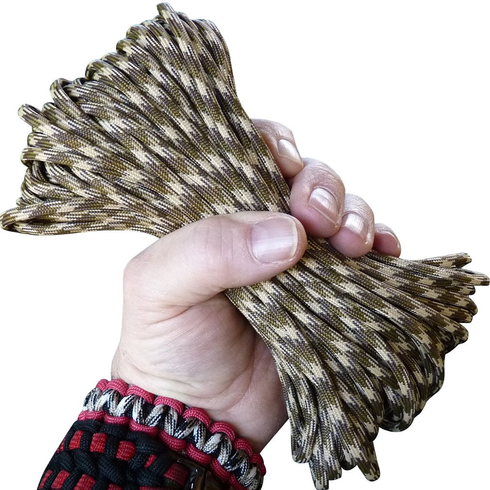 Parachute Cords 550 Paracord Parachute Cord 7 Strand Core 100ft Multicolor Outdoor Survival Rope Paracord Bracelets Kit