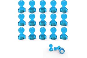 Ant Mag Magnetic Push Pins Strong Push Pin Magnets for Fridge Whiteboards Calendars Maps in School & Office Pack of 18 Blue