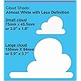 Generic Clouds Themed Bedroom Wall Vinyl Sticker/Decal (80 White), SKU 98a (80)