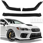Front Bumper Lip Spoiler Compatible with Subaru WRX STI Sedan 2015 2016 2017 2018 2019 2020 2021 2022, Carbon Fiber Look Sport Front Lip