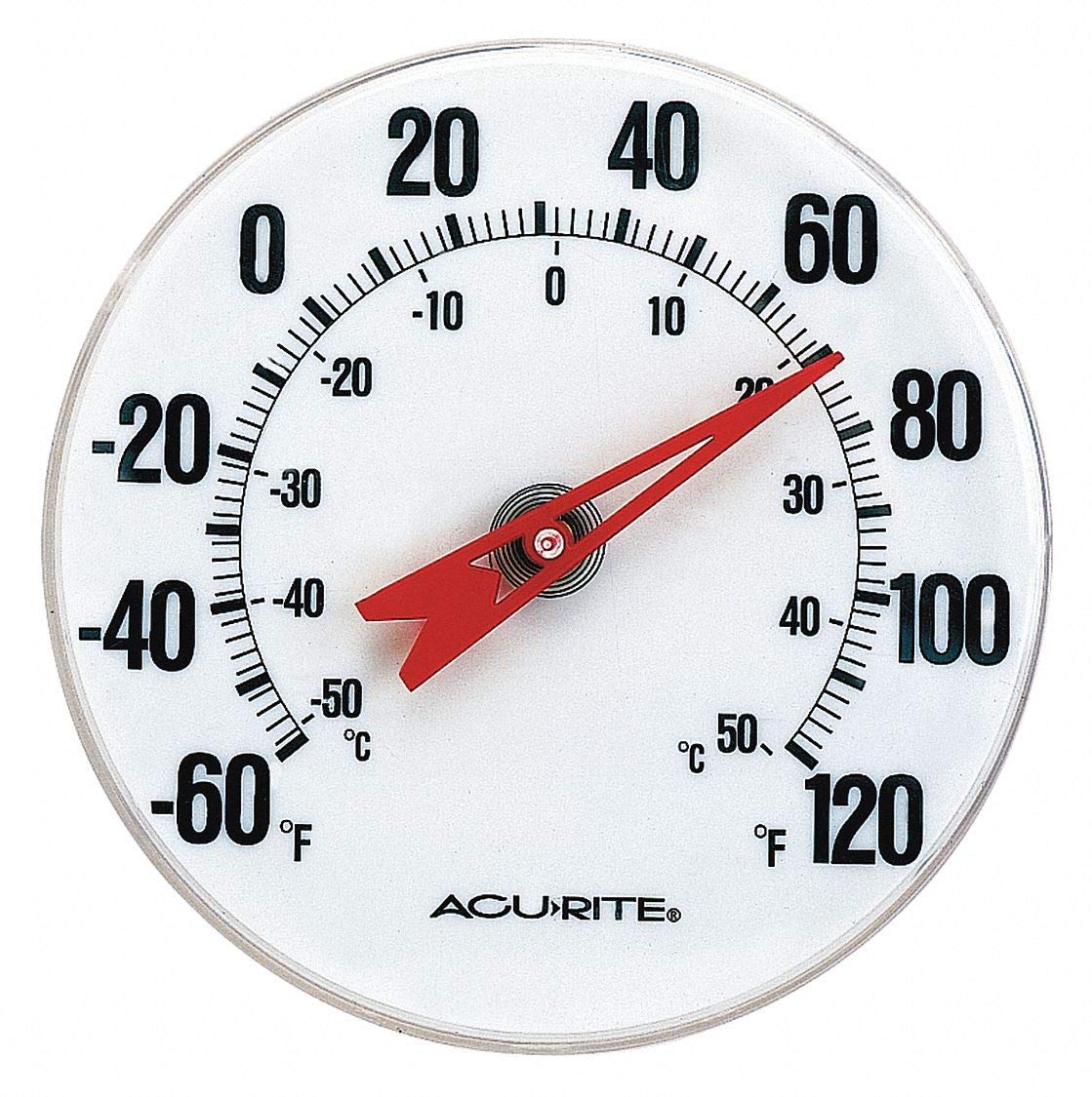 Analog Thermometer, 5" Dial Size