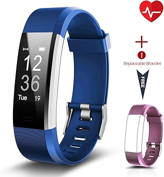 Pulsera inteligente [Versión actualizada], CHEREEKI Monitor de ...