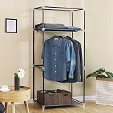SONGMICS Fabric Wardrobe 75x45x160 cm Grey with Hanging Rail view 4
