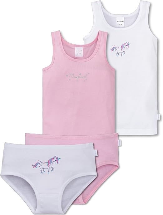 Schiesser Mädchen 5 Pack Slips Unterhosen - 95/5 Organic Bio