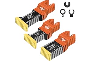 LDK 16pc Titanium Oscillating Tool Blades, Professional Universal Multitool Blades for Wood Plastics Metal Nails Bolts, Quick Release Multi Tool Blades Kits Fit Dewalt Bosch Makita Worx Milwaukee