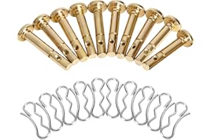 SAWLUV 738-04124A Snowblower Shear Pins Replacement & 714-04040 Cotter Pins Compatible with Troy Bilt, MTD, Craftsman, Hon da Cub Cad et Snowblower, 10 Pack