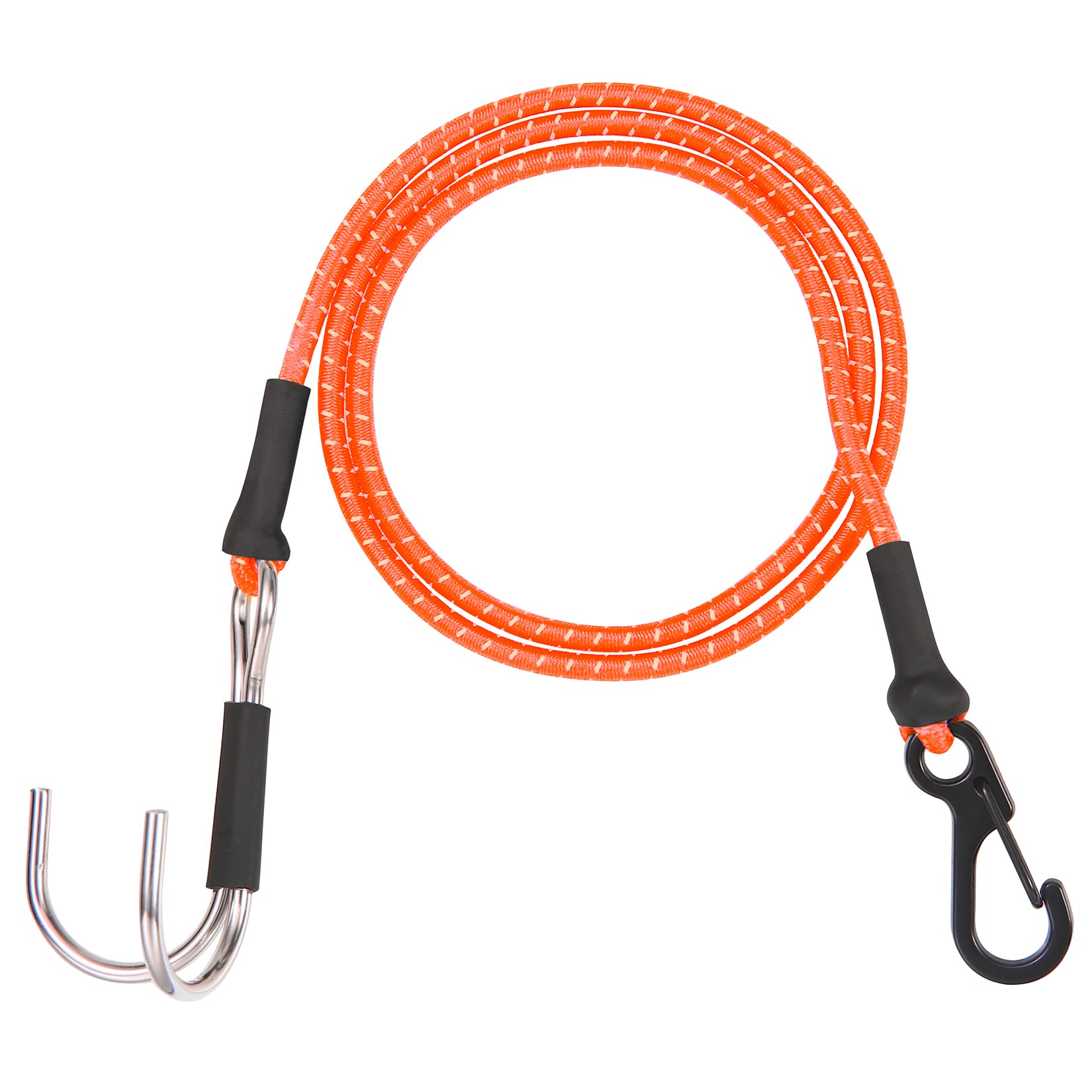 RXZIXYL 1/10 RC Crawler Kinetic Winch Strap,50cm Escape Rope,Rescue Trailer Hook for 1/8 1/10 LCG Chassis Axial SCX10 I II Capra RR10 TRX4 (Orange), (B88189)