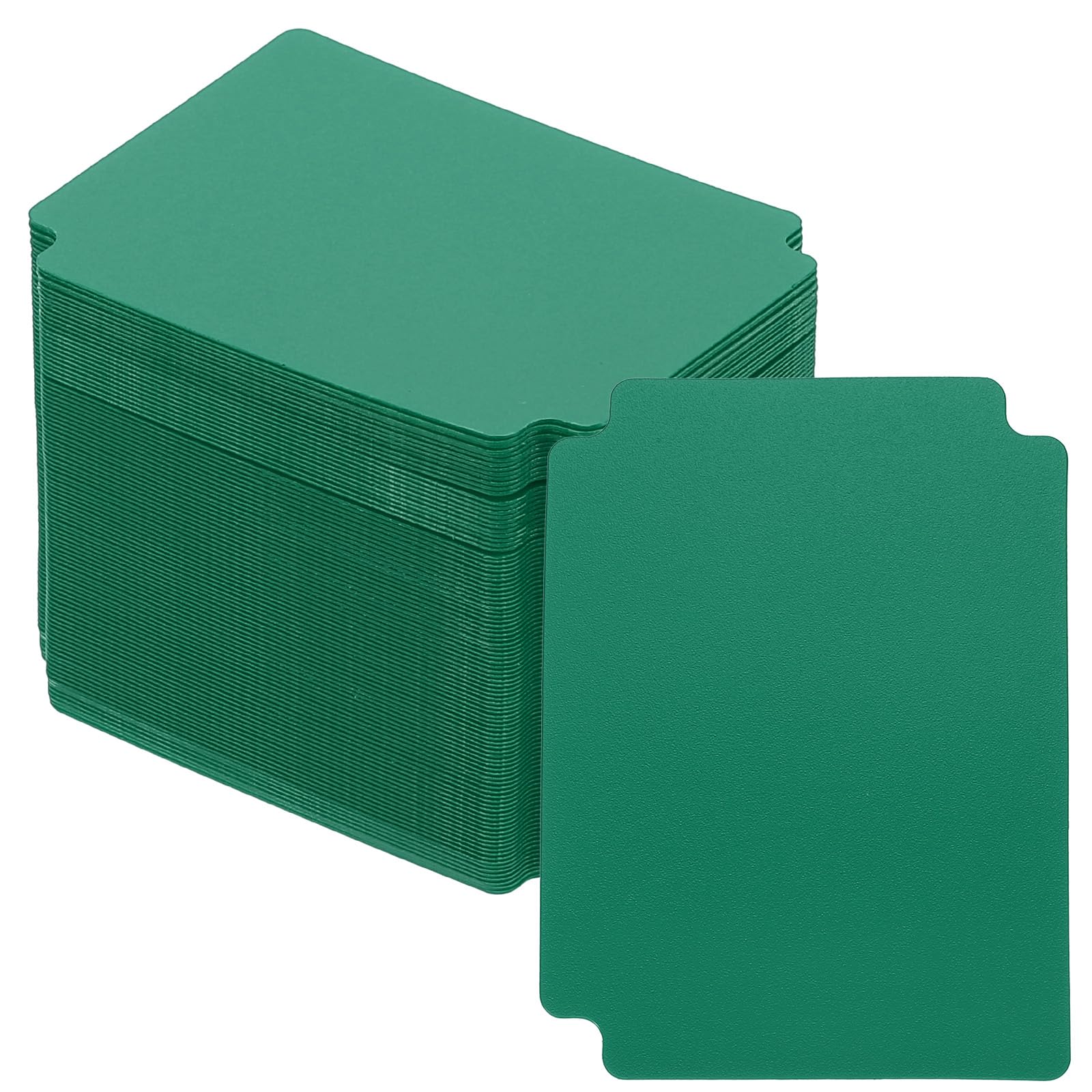 PATIKIL Trading Card Dividers, 100 Pcs Index Card Football Card Sorter Storage Boxes Organizer Tray Accessories for Sports Game Baseball Card, Dark Green