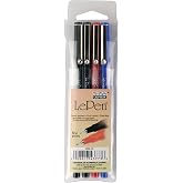 Le Pen .03mm Point Set 4/Pkg-Basic