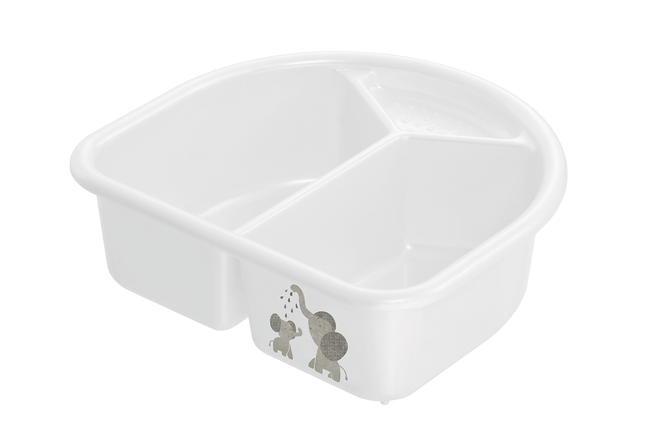 Rotho Babydesign 20006 0001 CG Top And Tail Bowl, Modern Elephant
