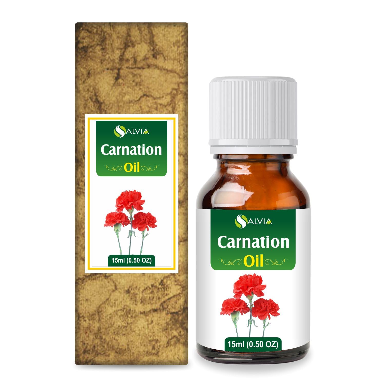 Carnation (Dianthus caryophyllus) Essential Oil 100% Pure & Natural - Undiluted Uncut Cold Pressed Aromatherapy Premium Oil - 15ML