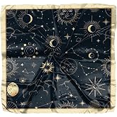 Deokke Scarf Silk Feeling Square Satin Head Hair Scarf Wrap 27.5 Inches Headwear Aesthetic Cute Decoration Women Girls