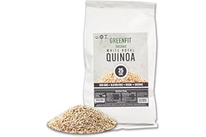 Royal Organic White Quinoa | OA Quinoa Now Greenfit | Non-GMO, Gluten-Free, Vegan, and Organic | Complete Protein, High Fiber, Low-Calorie White Quinoa | (25 Pound - Pack of 1)