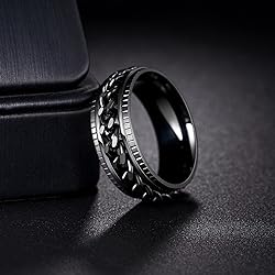Udolfly Mens Fidget Rings Anxiety Rings for Men