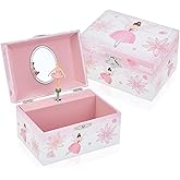TAOPU Girl's Gift Music Box with Spinning Ballerina,Fairy Design Musical Jewelry Box for Kids Jewel Storage,Toys for Girls