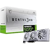 MSI Gaming RTX 5070 Ti 16G Ventus 3X PZ OC Graphics Card (16GB GDDR7, 256-bit, Extreme Performance: 2482 MHz, DisplayPort x 3