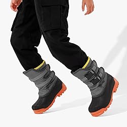 DREAM PAIRS Boys Snow Boots Bright Colored Outsole