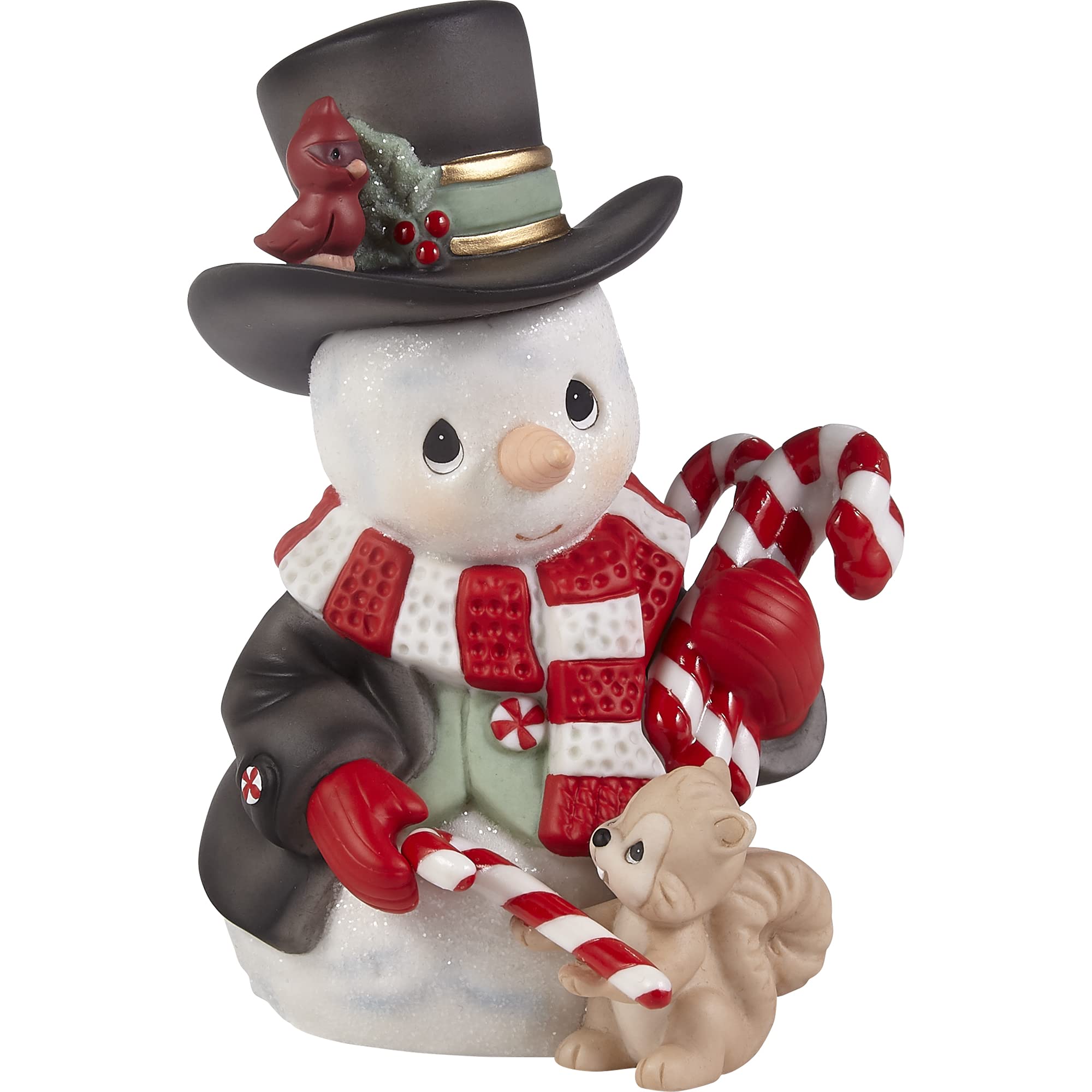 Precious Moments 221015 Wishing You A Sweet Season Annual Snowman Bisque Porcelain Figurine