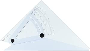 thumbnail image 2 of Alvin LX710K 10-Inch Adjustable Triangle With Trig Scale - Clear Acrylic Drafting Tool 2 of 11