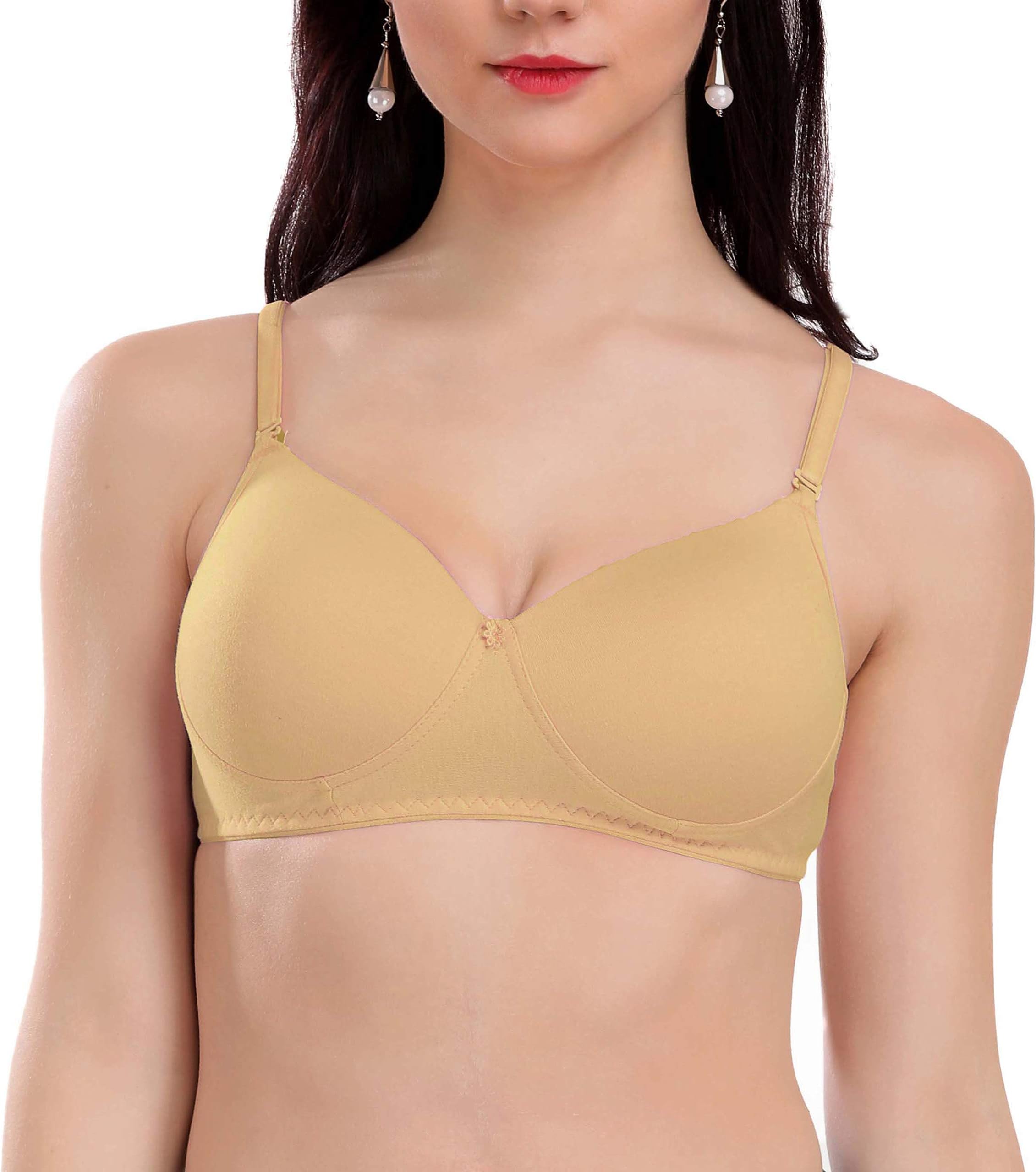 Eve's Beauty Women's Seamless Padded Non Wired Bra