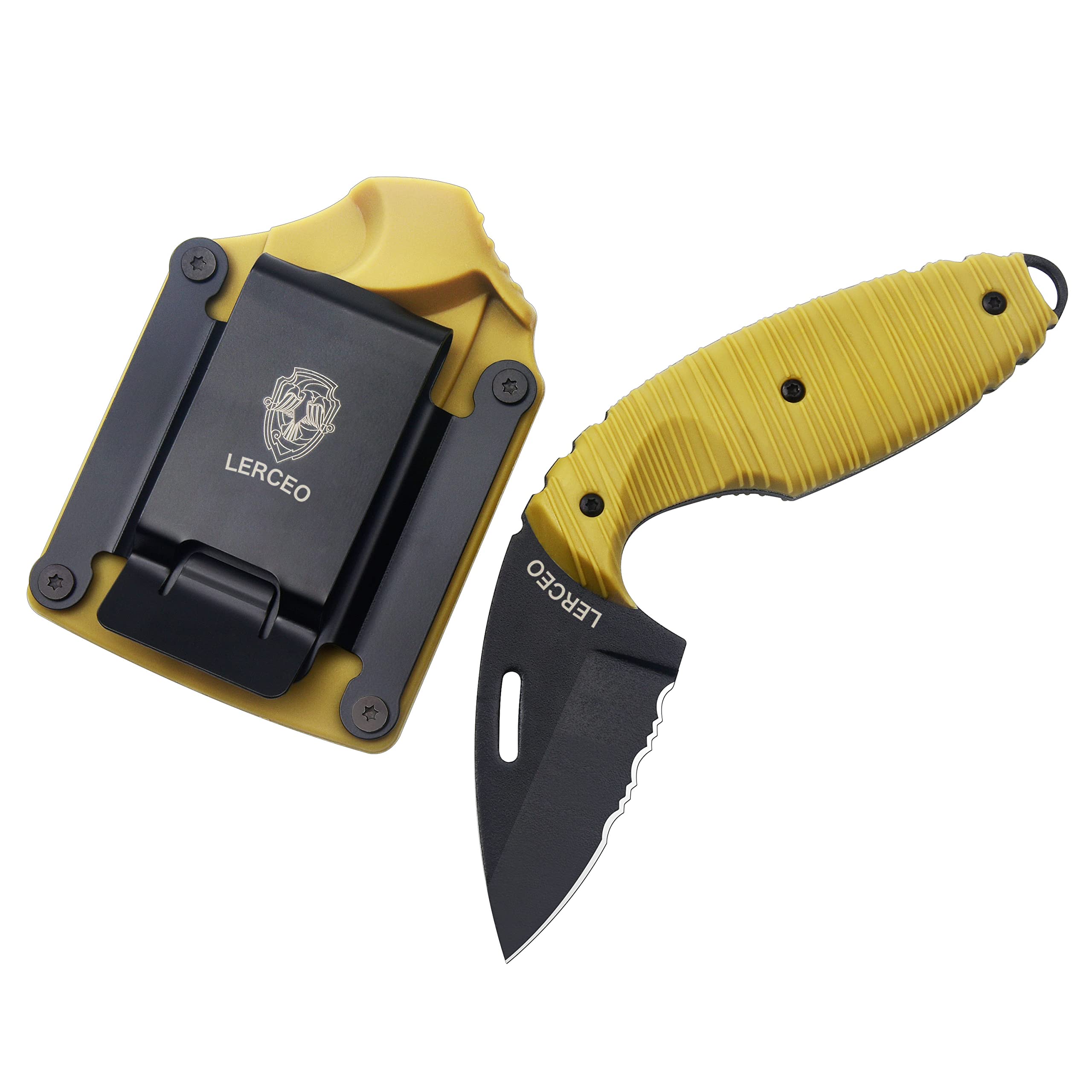 LERCEO TDI Law Enforcement Knife Fixed Blade Knife