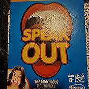 Amazon Com Hasbro Gaming Speak Out Game Mouthpiece Challenge Toys Games