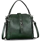 Genuine Leather Handbag for Women Vintage Handmade Satchel Crossbody Purse with Removable Top-Handle Strap | Genuine Leather, Vintage, Handmade, with Removable, Top-Handle, Strap