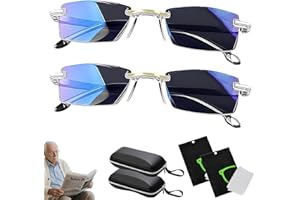 2026 Upgraded Clarity Blue Auto Focus Glasses, Self Adjusting Intelligent Dual Focus Glasses for Men and Women