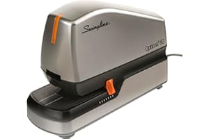 SWINGLINE S7048210 ACCO Optima 70 Electric Stapler, 70-Sheet Capacity, Black/Silver