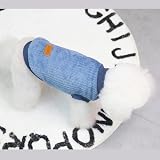 SMALLLEE_LUCKY_STORE Pet Ribbed Fleece Jumpers Pullover Sweatshirt XS S Dogs view 9
