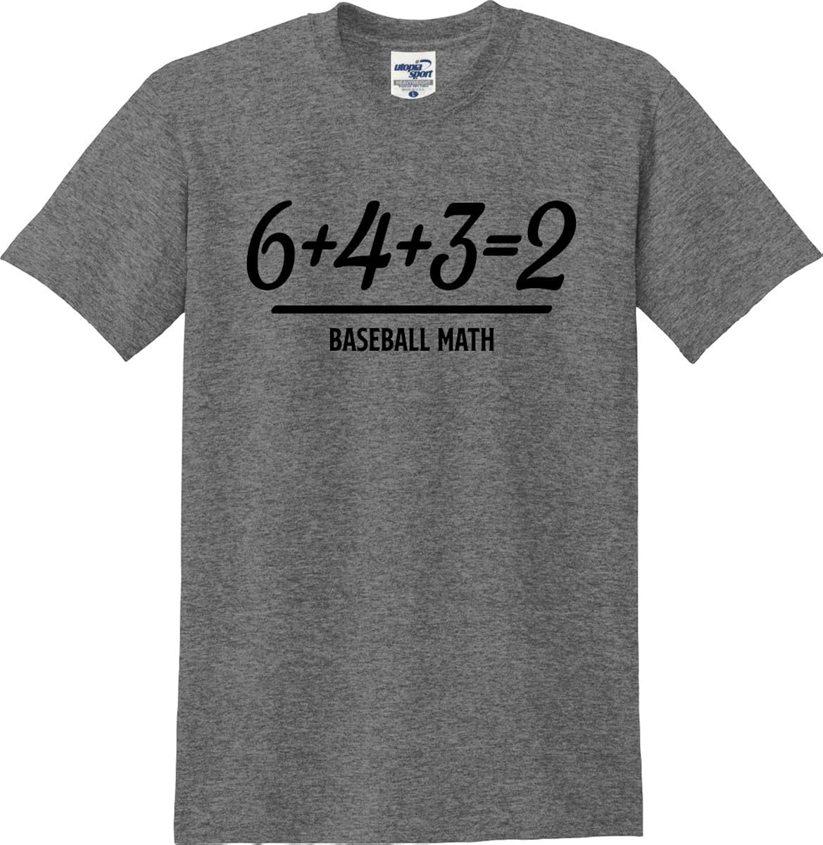 Double Play Baseball Math 6 4 3 2 Funny T Shirt S 5x 2892 Seknovelty