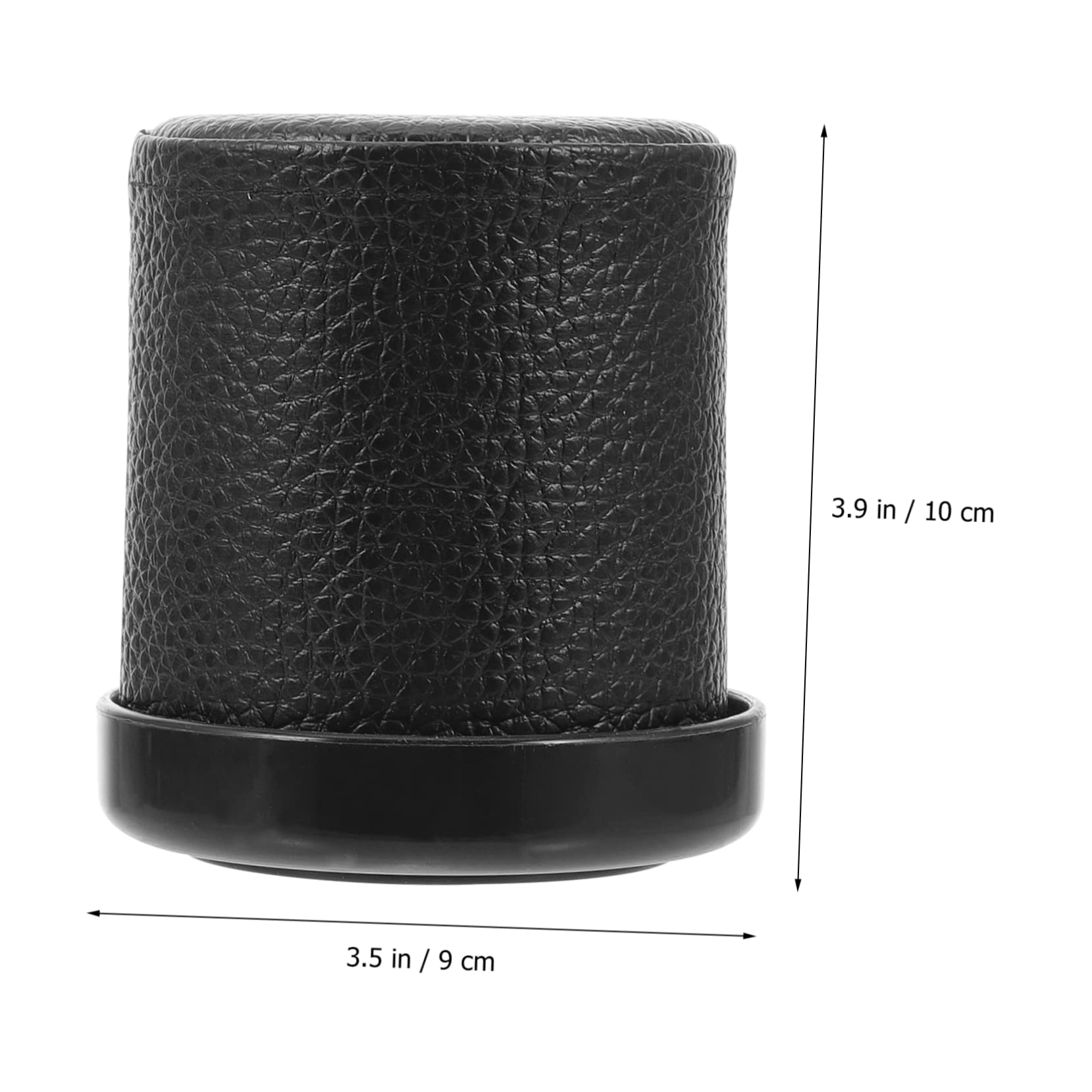 KONTONTY Leiser Würfelbecher Aus Leder Mit Filz Innenfutter Kompakter Würfelhalter Für Party Bar Und Würfelspiel Zubehör 2