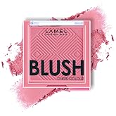Lamel Powder Blush for Cheeks &ndash; Pink Blossom &ndash; High Pigmented | Smooth &amp; Blendable Pink Peach Blush &ndash; Lightweight, Natural &amp; Cruelty-Free &ndash; Compact, Travel-friendly (405)