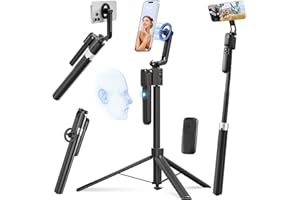 Magnetic Auto Face Tracking Selfie Stick Tripod for iPhone 70.9" Automatic Portable Phone Camera Tripod Stand with Remote, 36
