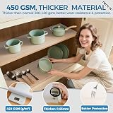 Hersvin Drawer Liners 40cmx450cm Non Adhesive EVA Waterproof Safe Washable view 2