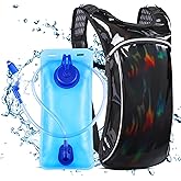 Rave Hydration Pack, Hydration Backpack with 2L Hydration Bladder, Festival Essential Water Backpack for Hiking, Running, Cycling, and Music Festivals
