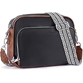 Lexiyat Crossbody Purses for Women Vegan Leather Travel Anti Theft Bags Guitar Strap Shoulder Purse with Built in Wallet