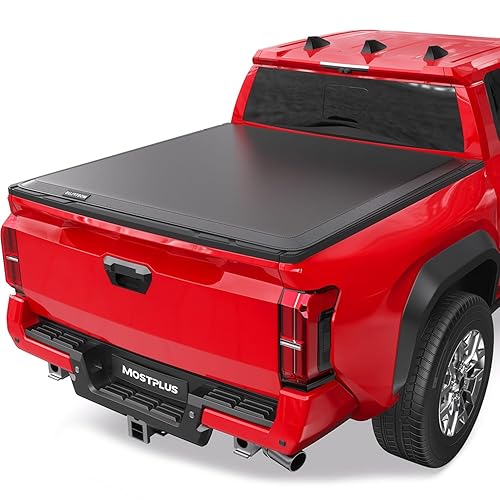 MOSTPLUS Roll-Up Soft Vinyl Truck Bed Tonneau Cover Compatible with 2005-2015 Toyota Tacoma Standard Model On Top Fleetside Cargo Bed 6 FT, Not for Flareside/Stepside Bed