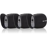 3 x Silicone Skins for Arlo Smart Security - 100% Wire-Free Cameras by Wasserstein ... (Arlo Pro, 3 x Black)