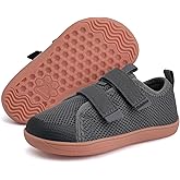 WateLves Toddler Little Kids Wide Barefoot Shoes The First Walking Shoes Girls Boys Breathable Zero Drop Minimalist Sneakers with Wide Toe Box Natural to Grow