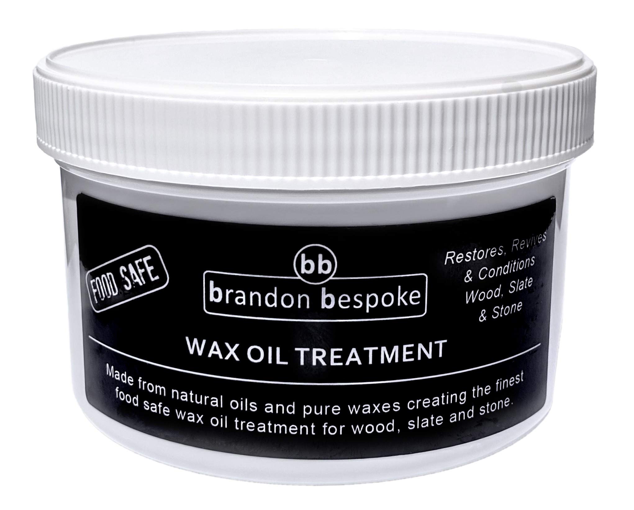 Wax Finishing Treatment (Food Safe) - Chopping Board Wax - 350ml - Wax Oil Treatment - Brandon Bespoke - for Wood Slate & Stone