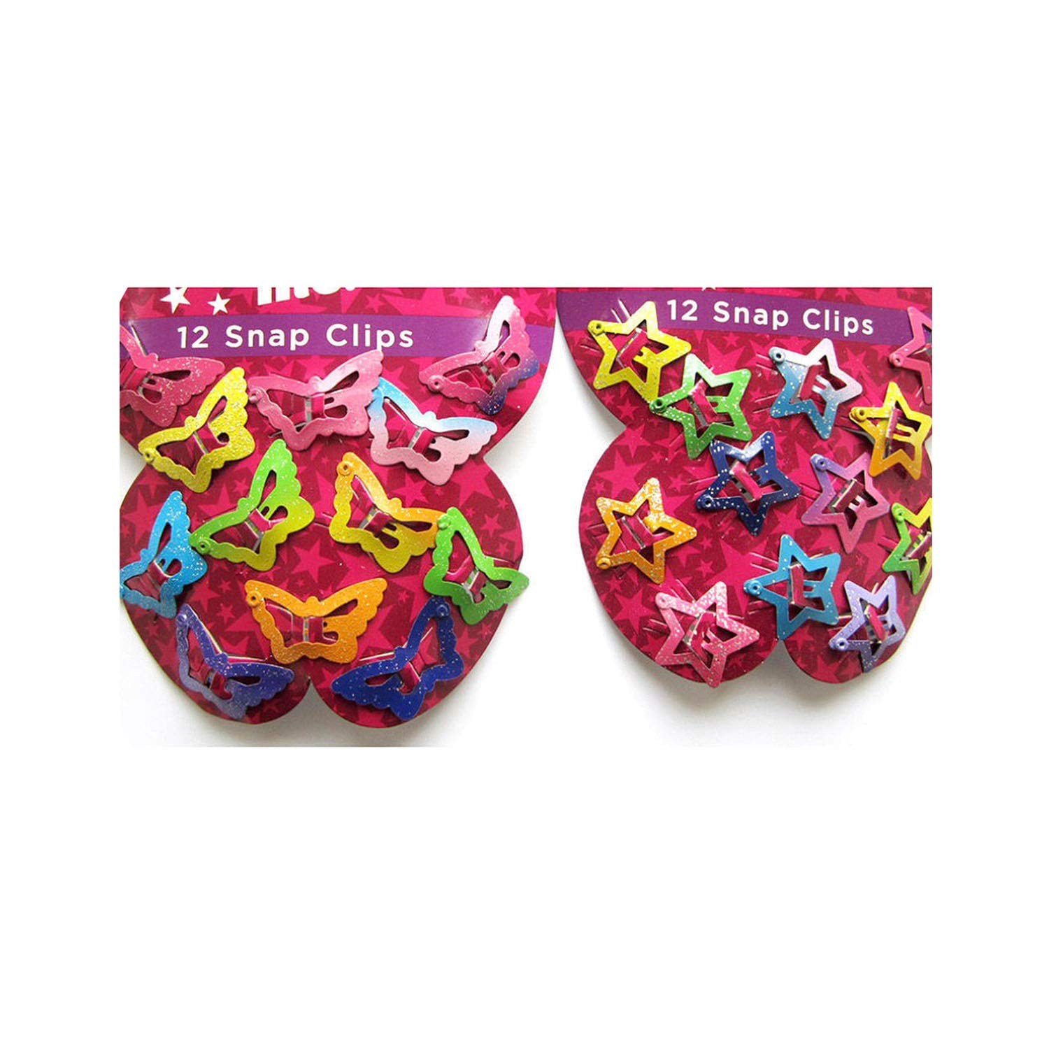 Amazon Com 12pcs Mix Color Barrette Baby Hair Clip Cute Star