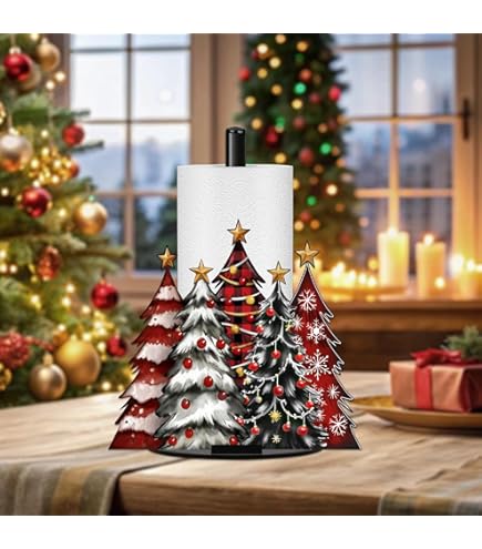 Ensemble De 8 Porte-serviettes De Noël, Design D'arbre De Noël, Porte- Serviettes En Métal, Décoration De Table De Noël Pour - Maison