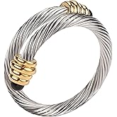 Dorriss Cable Rings Vintage Twisted Open Ring for Women Adjustable Designer Fashion Brand Stainless Steel Jewelry with Gift Box