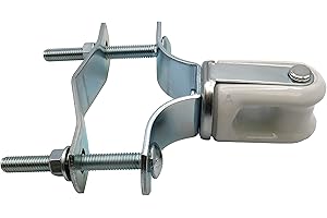 Airmont Products AP-10921, Heavy Duty Adjustable Porcelain Wire Holder, Reinforced Steel Saddle, Adjustable Steel Clamp Fits 