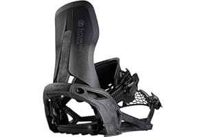 Nidecker Carbon Supermatic Snowboard Bindings - First Universal, Dual-Entry, Automatic Binding - Comfortable as a Regular Two-Strap Binding - Genuine Game Changer