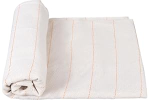 ZUAOOZ 2Pcs 26"x19" Inch Premium Tufting Cloth with Marked Lines, Cotton Punch Needle Fabric Monks Cloth for Tufting Gun Rug Tufting, Embroidery Cloth Fabric for Punch Needle DIY Craft Decoration